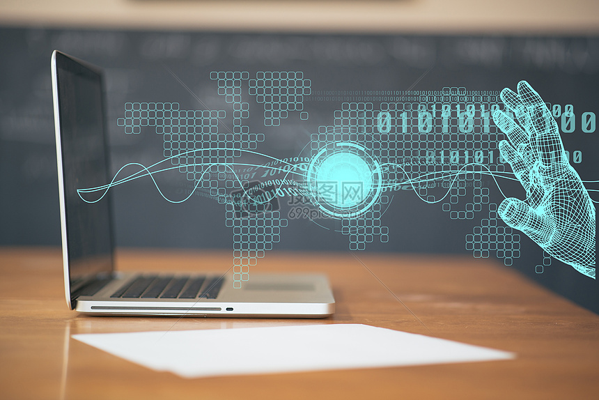 電腦中的高科技圖片素材——探索信息技術(shù)視覺化呈現(xiàn)